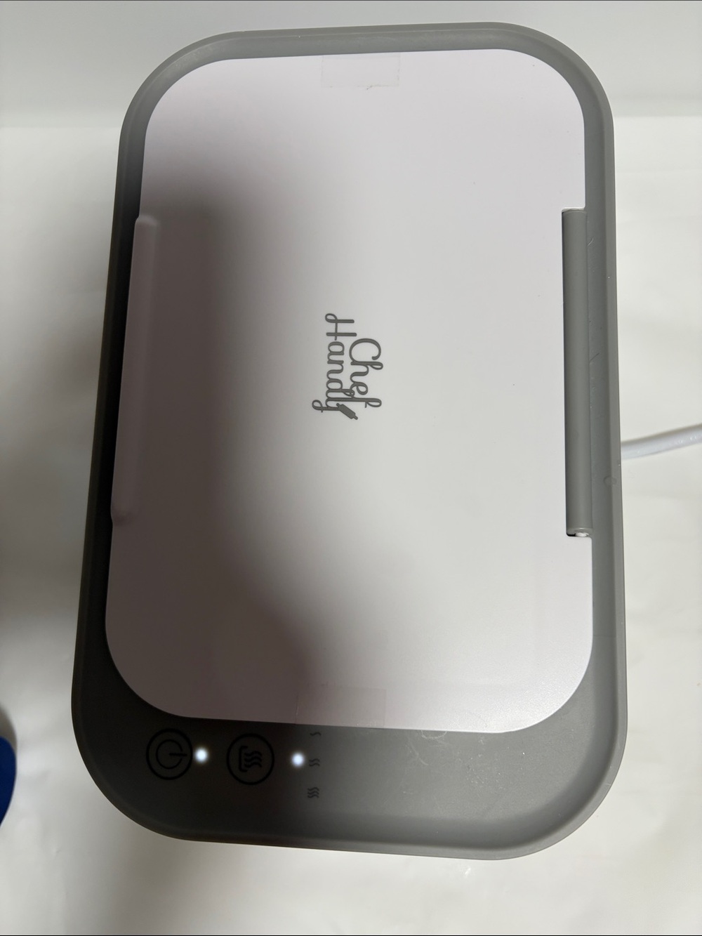 Chef Handy Portable White & Gray wipes warmer